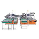 Three section hidden rail automatic assembly machine